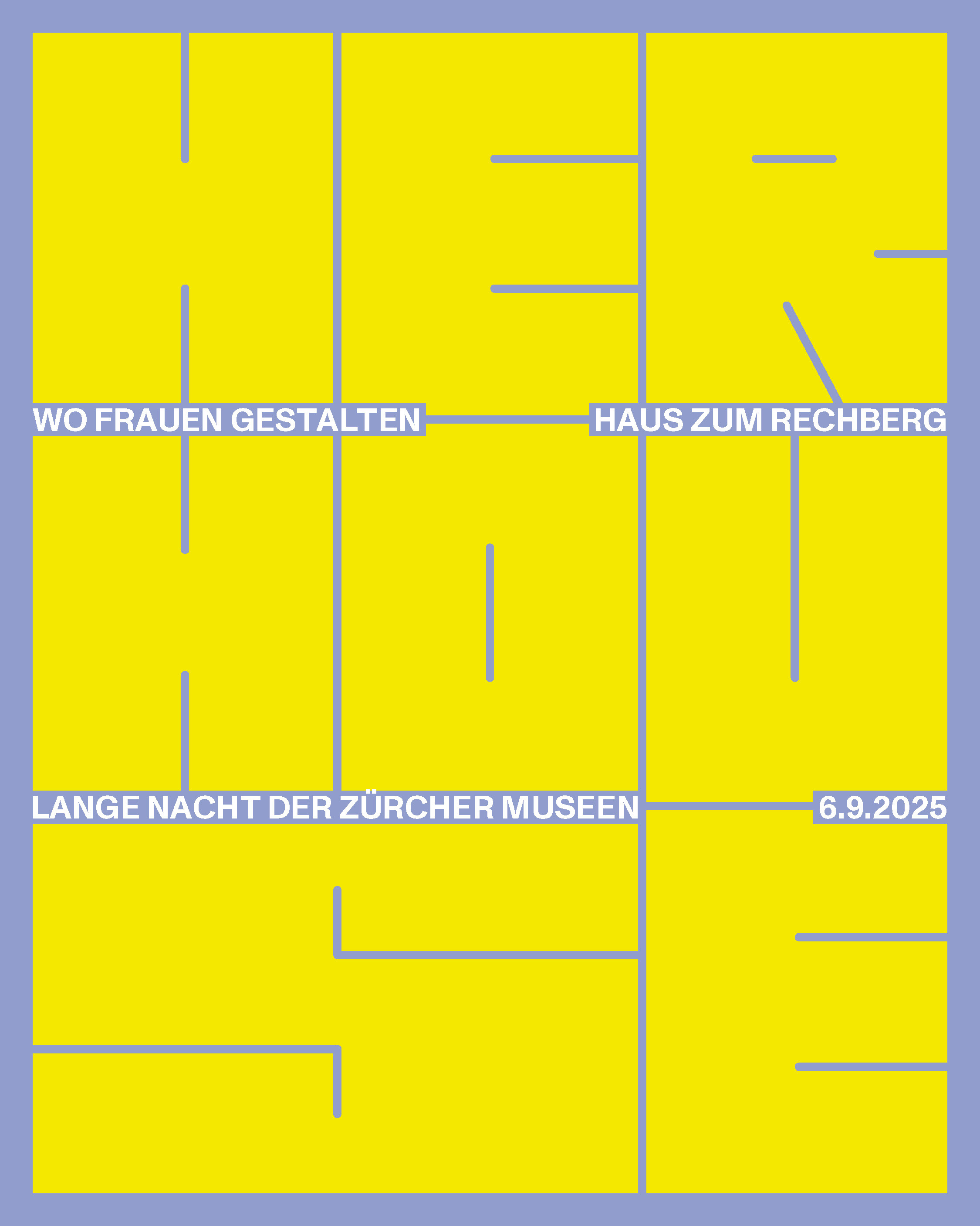 Her House Flyer zur Langen Nacht der Zürcher Museen