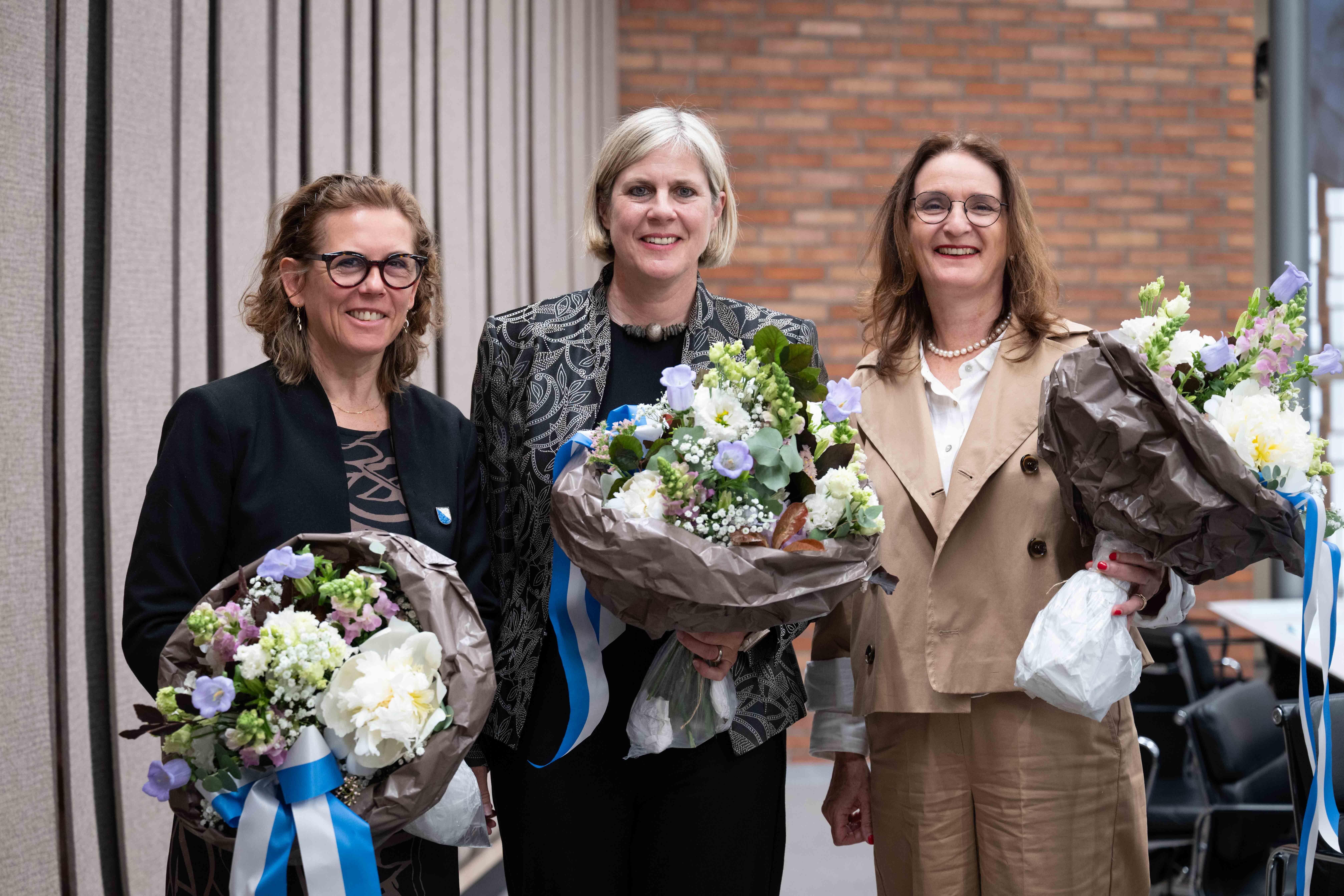 Monika Wicki, 1. Vizepräsidentin, Romaine Rogenmoser, Kantonsratspräsidentin, Claudia Hollenstein, 2. Vizepräsidentin